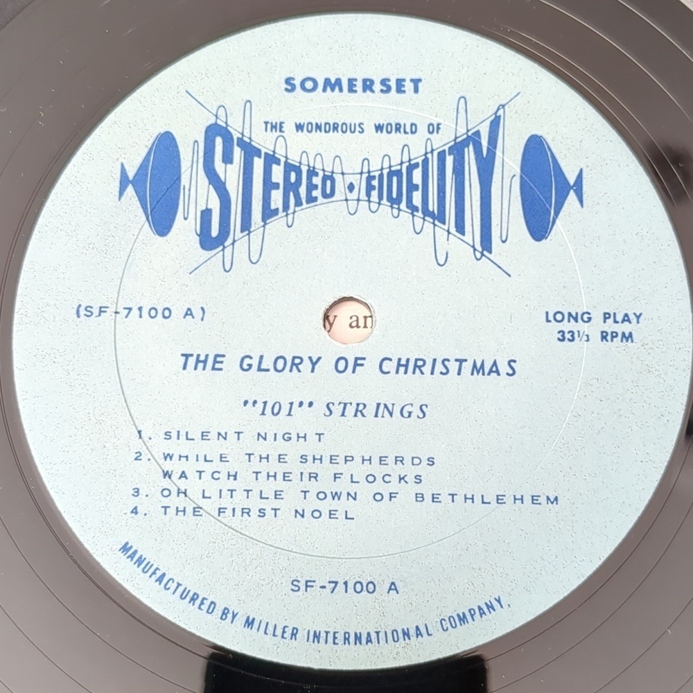 101 Strings Christmas Moods Vinyl Record With Green Cover - Picture 5 of 6